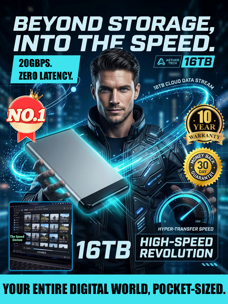 High-Speed, High-Capacity Portable Hard Drive