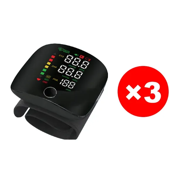 Large Screen Digital Wrist Blood Pressure Meter with Voice Prompt