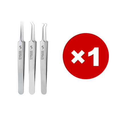 Stainless steel acne and blackhead remover tweezers
