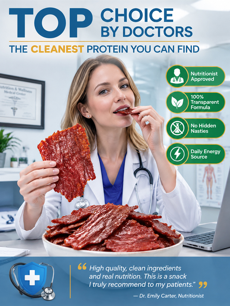 Pure Angus Clean Meat Jerky - Zero Sugar & Zero Added Oil