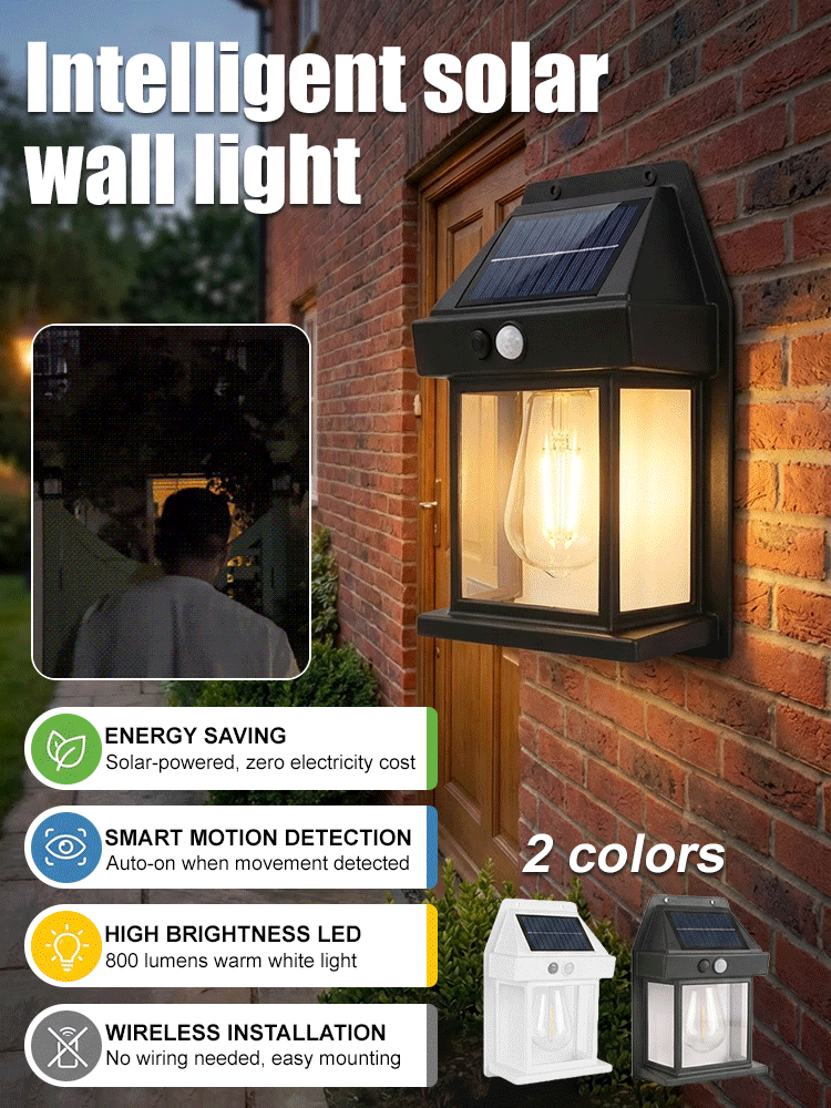 Solar-powered outdoor LED garden lights