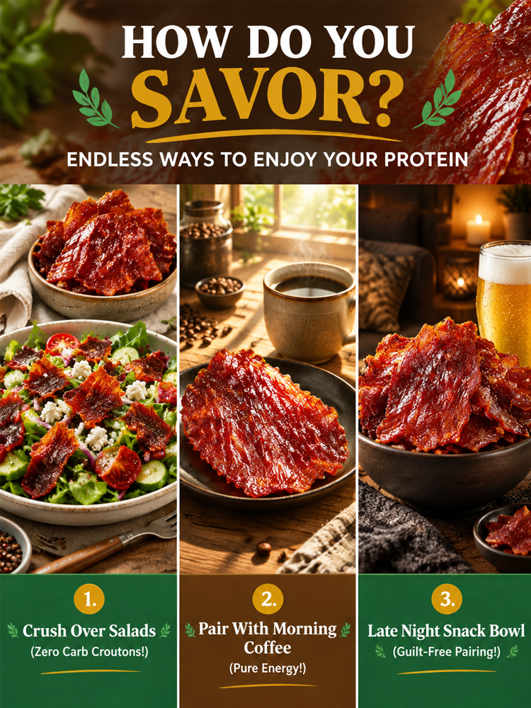 Pure Angus Clean Meat Jerky - Zero Sugar & Zero Added Oil