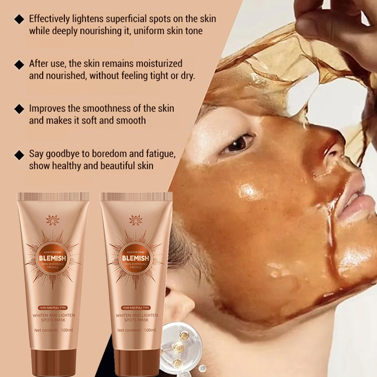 Whitening peel-off mask for sensitive skin