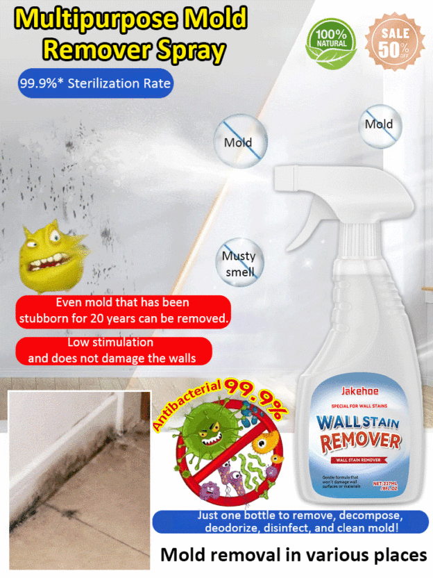【No Wiping Required】Multi-Purpose Mold-Removing Spray