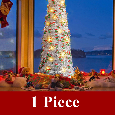 【Romantic Christmas】Retractable and foldable Christmas tree