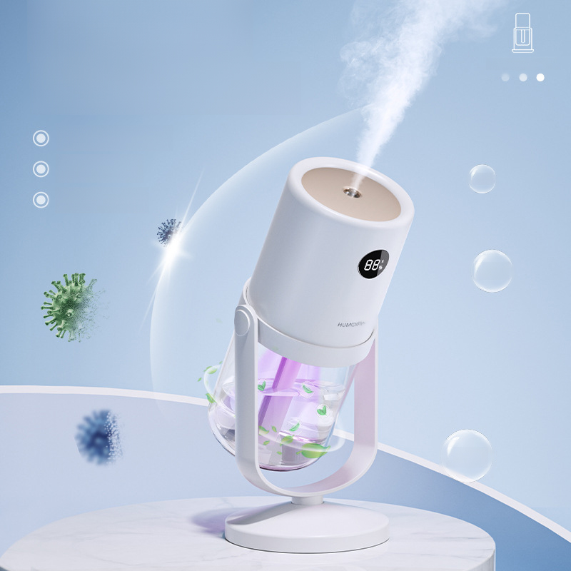 Double-hole detachable UV sterilization humidifier