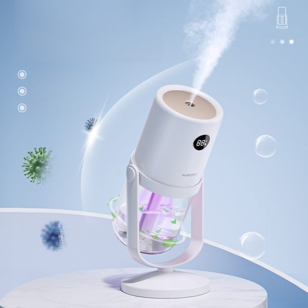 Double-hole detachable UV sterilization humidifier