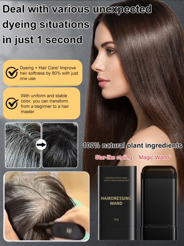 Plant black hair stick