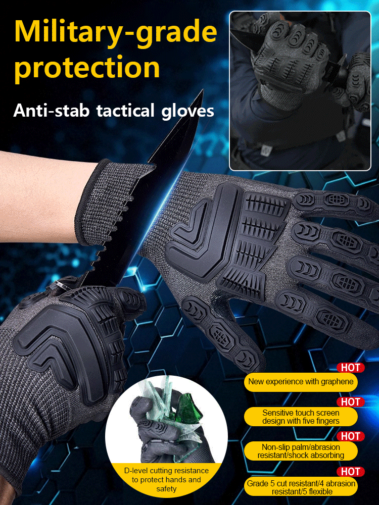Iron Competition Mechanical Armor Pro Cut-Resistant Tactical Gloves