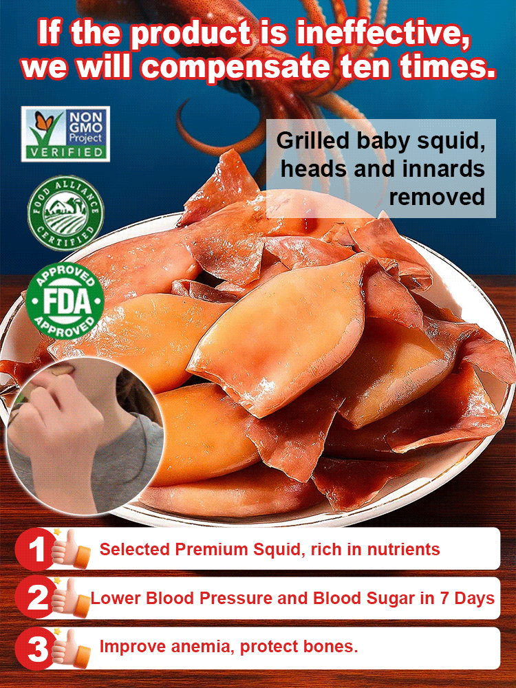 Deep-sea charcoal grilled baby squid