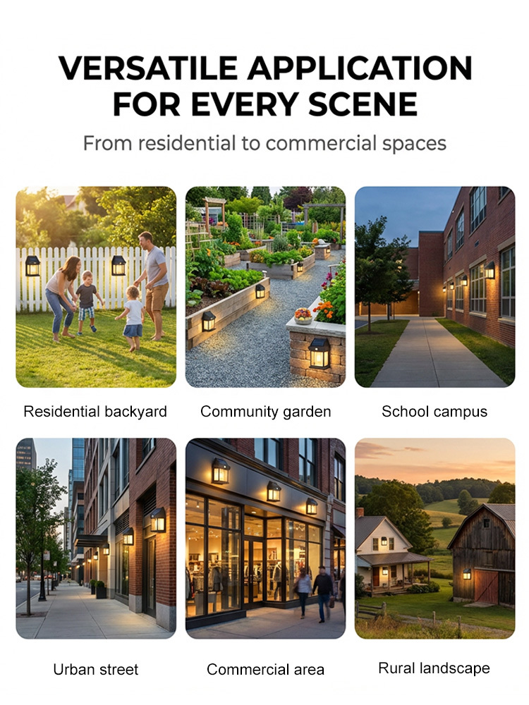 Solar-powered outdoor LED garden lights