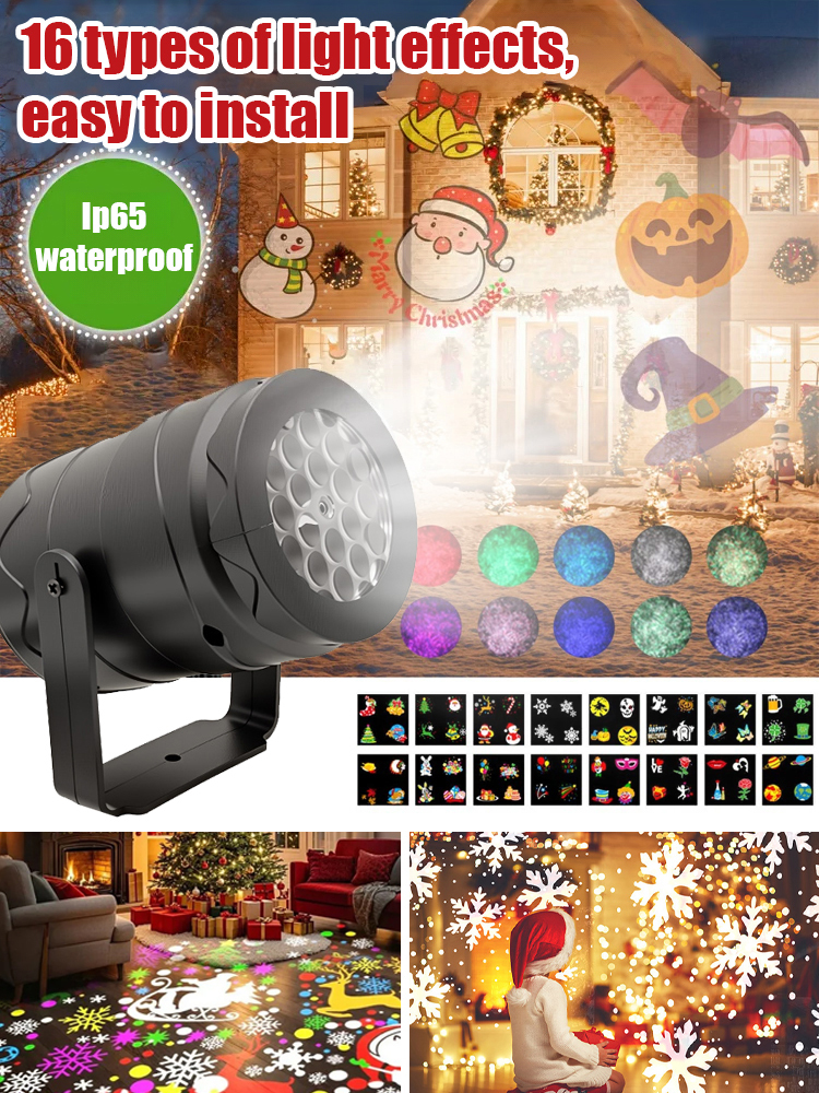 LED Energy-Saving Lamp Colorful Christmas Atmosphere Scene