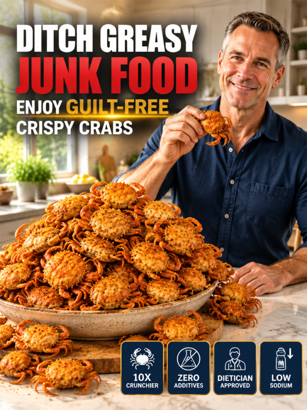 Spicy Sea Crab Snacks - High in Protein, Low in Sodium