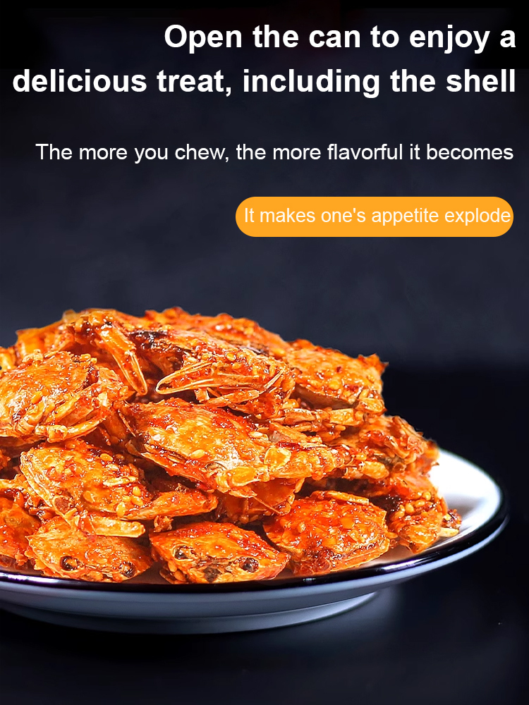 Japanese Low-Fat Crispy Ready-to-Eat Crab Snacks (Open for Return)