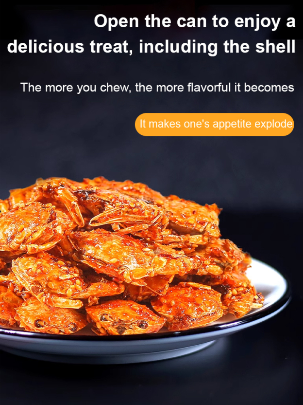 Japanese Low-Fat Crispy Ready-to-Eat Crab Snacks (Open for Return)