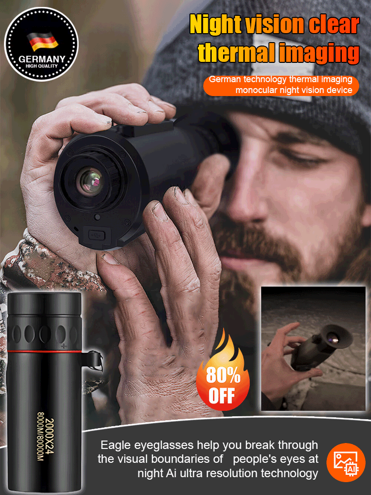 【🔭Thermal Night Vision】👨‍✈️U.S. Military Recommended | 👀See Movements in the Dark |🏃‍♀️Perfect for Night Adventures and Patrols