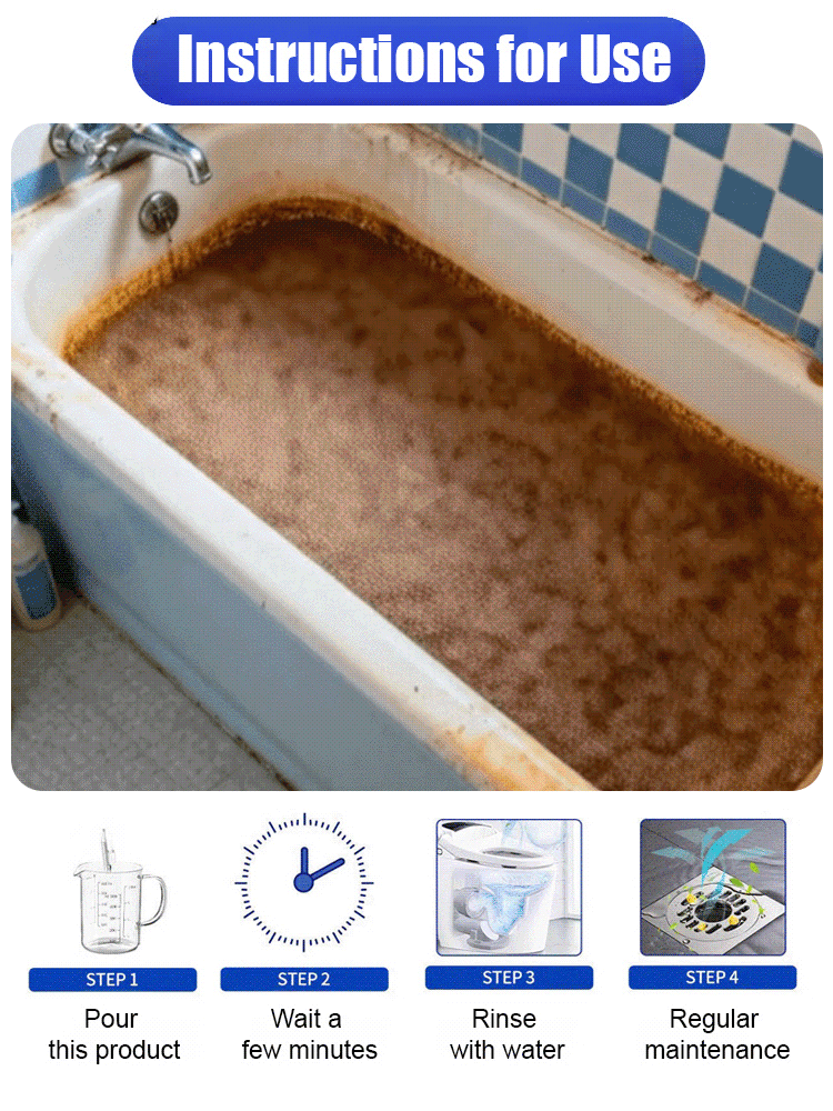 【Unclog in 3 Seconds】Powerful Pipe Dissolving and Clearing Agent