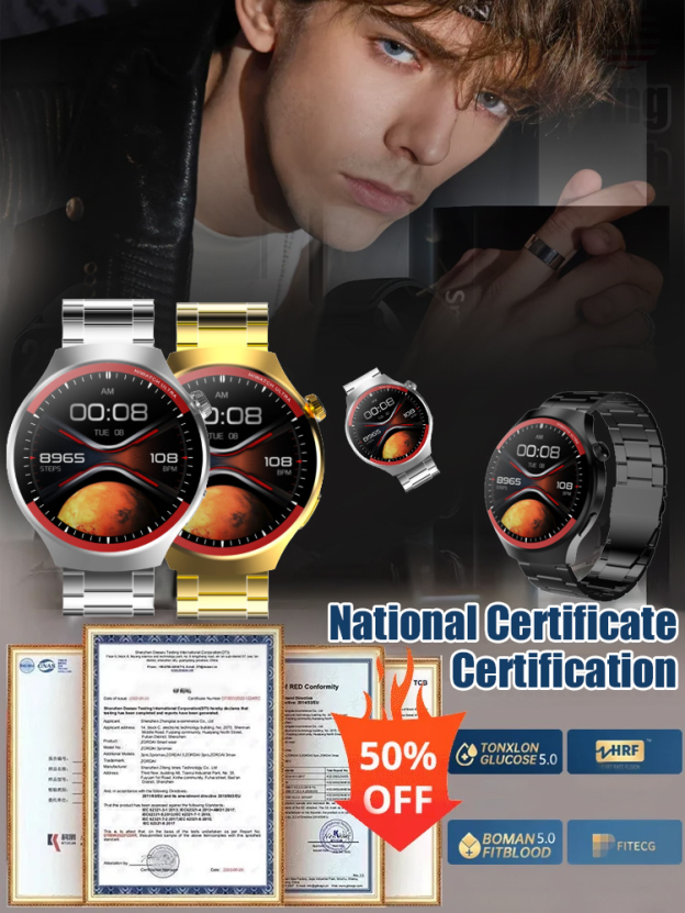 Space Exploration Round Screen Smart Watch