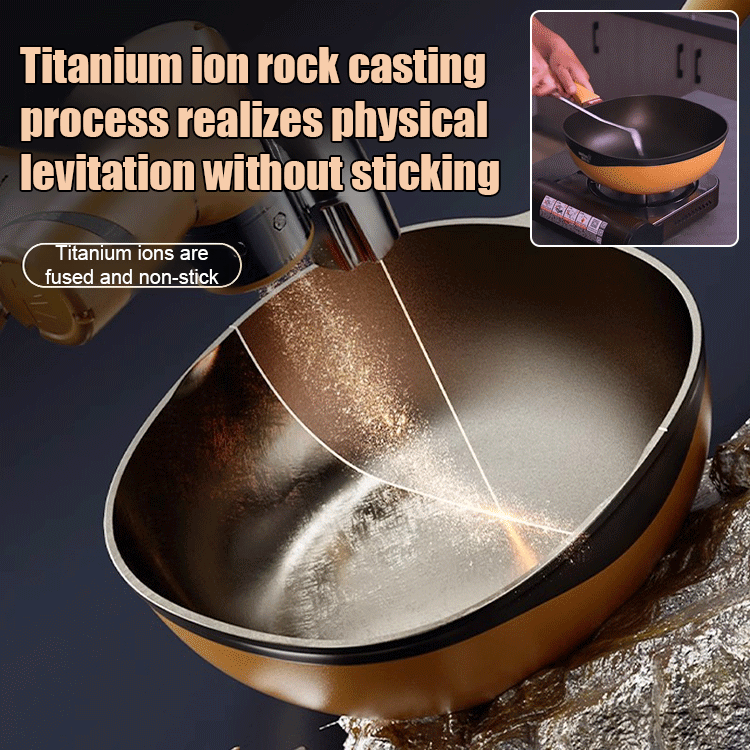 Titanium non stick frying pan