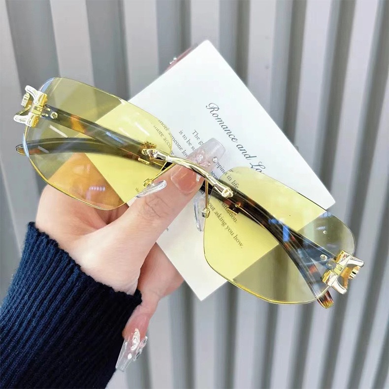 【Reading glasses + sunglasses】Frameless anti-blue light reading glasses