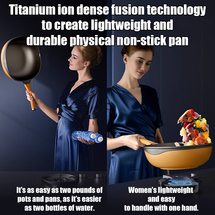 Titanium non stick frying pan