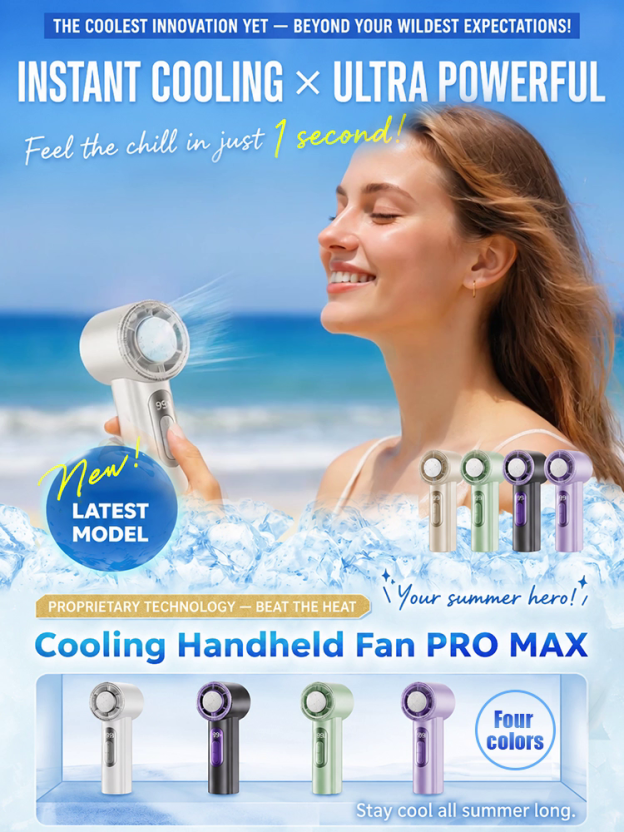 【Walking Air Conditioner】Mini Handheld Semiconductor Fan