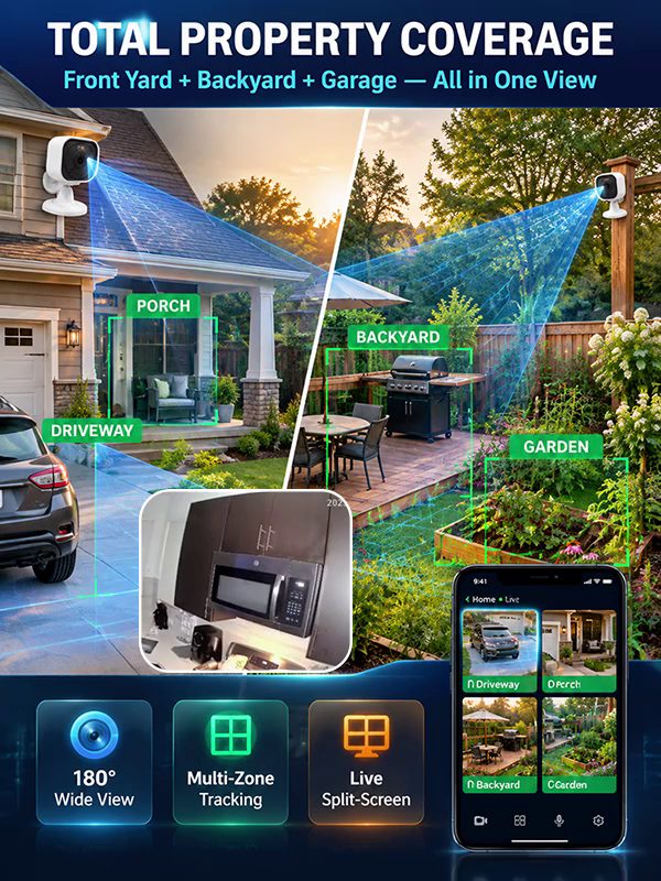 [Security Sentinel for Your Doorstep] Smart Wireless Security Camera