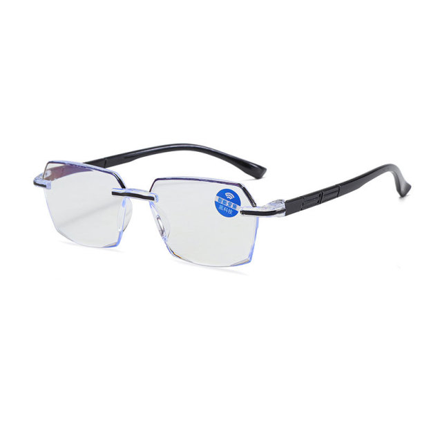 Anti-blue light, anti-fatigue, ultra-lightweight, large frame, zoom reading glasses.