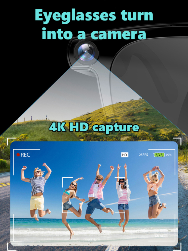 AI smart glasses with camera