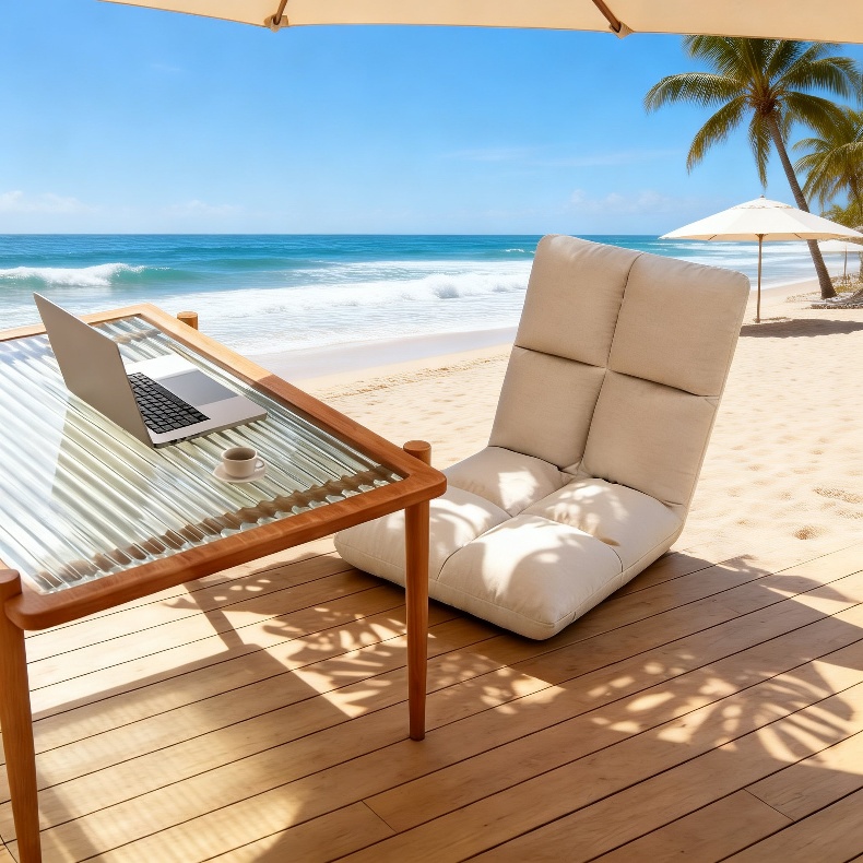 Comfortable backrest chair for sleeping and lounging