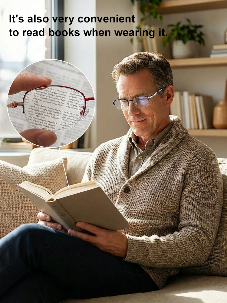 Elegant semi-rimmed reading glasses