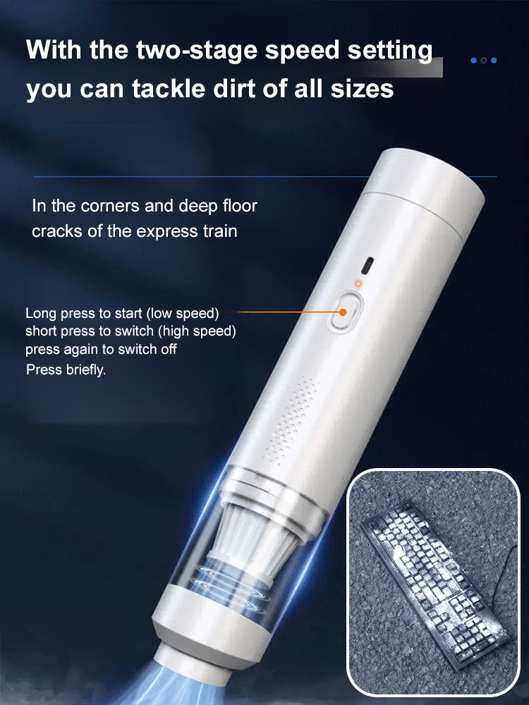 Car wireless charging vacuum cleaner