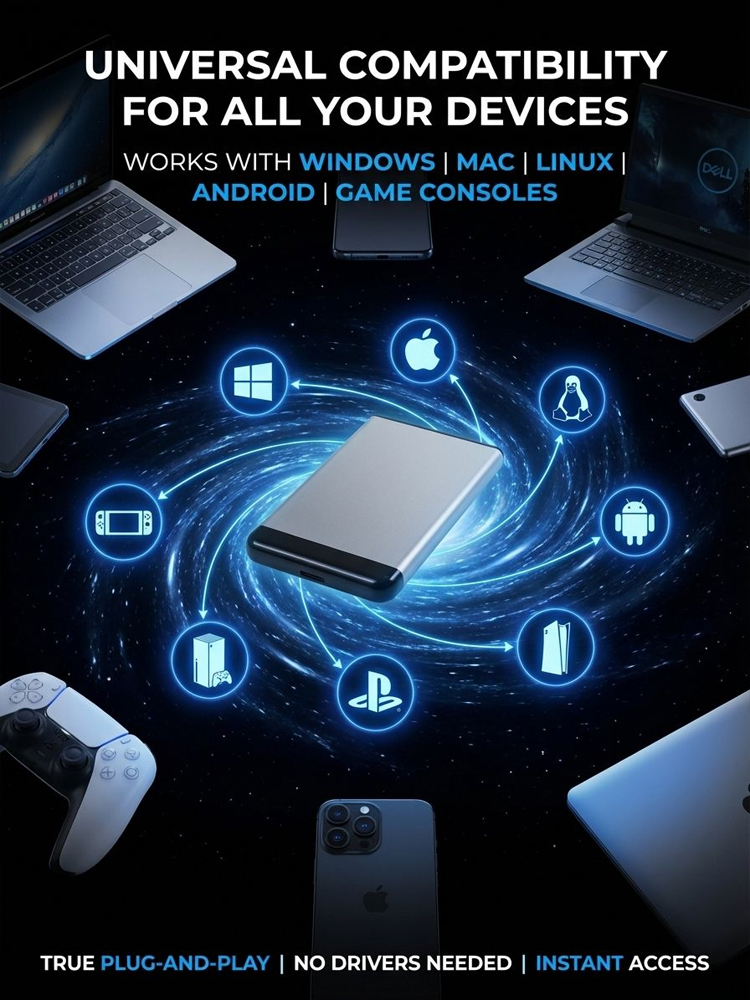 High-Speed, High-Capacity Portable Hard Drive