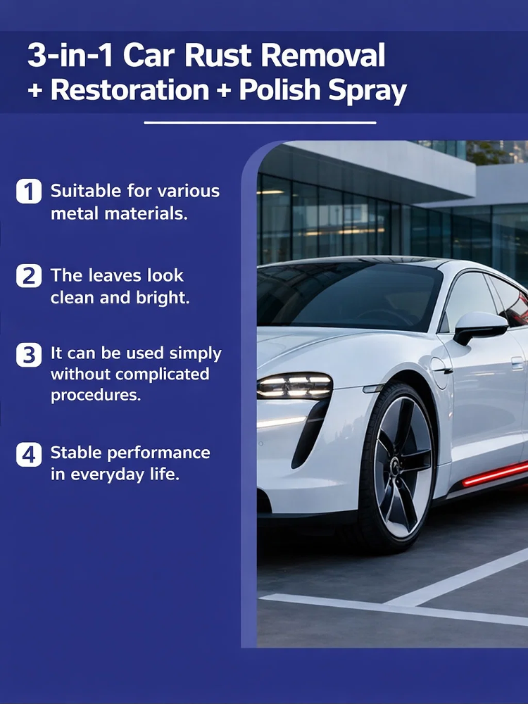  Car Rust Removal, Repair & Polishing 3-in-1 Spray