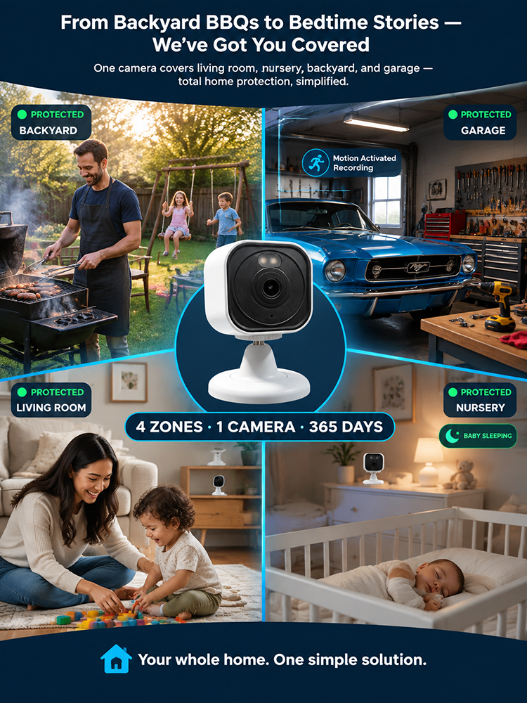 [Security Sentinel for Your Doorstep] Smart Wireless Security Camera