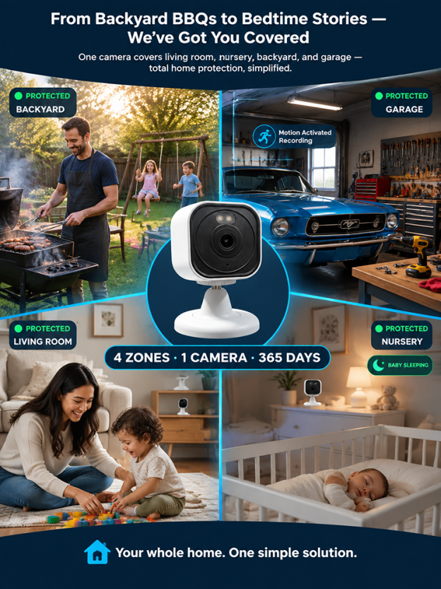 [Security Sentinel for Your Doorstep] Smart Wireless Security Camera