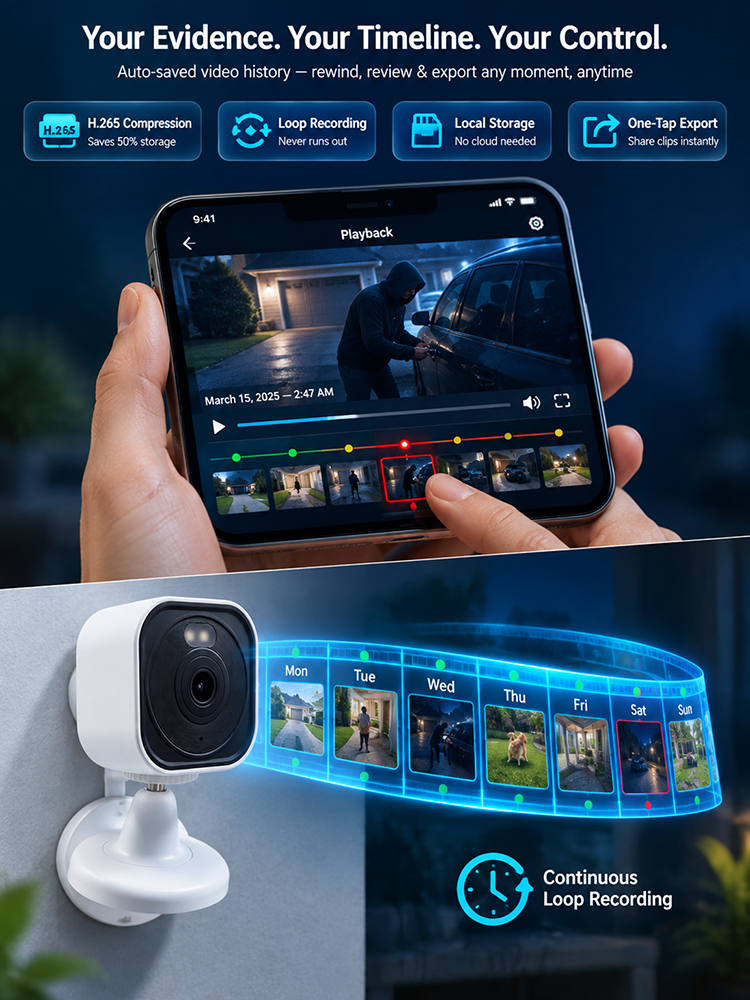 [Security Sentinel for Your Doorstep] Smart Wireless Security Camera