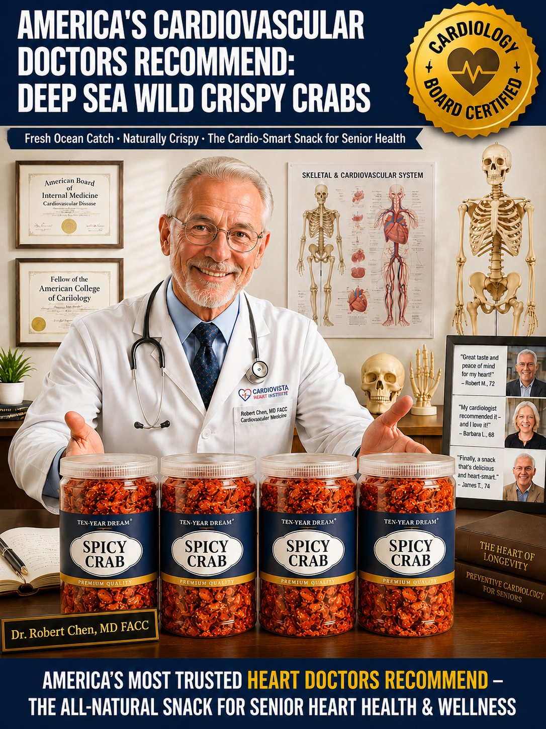 【Recommendation from Geriatrician】Deep-sea freshly caught large-batch crispy small crabs