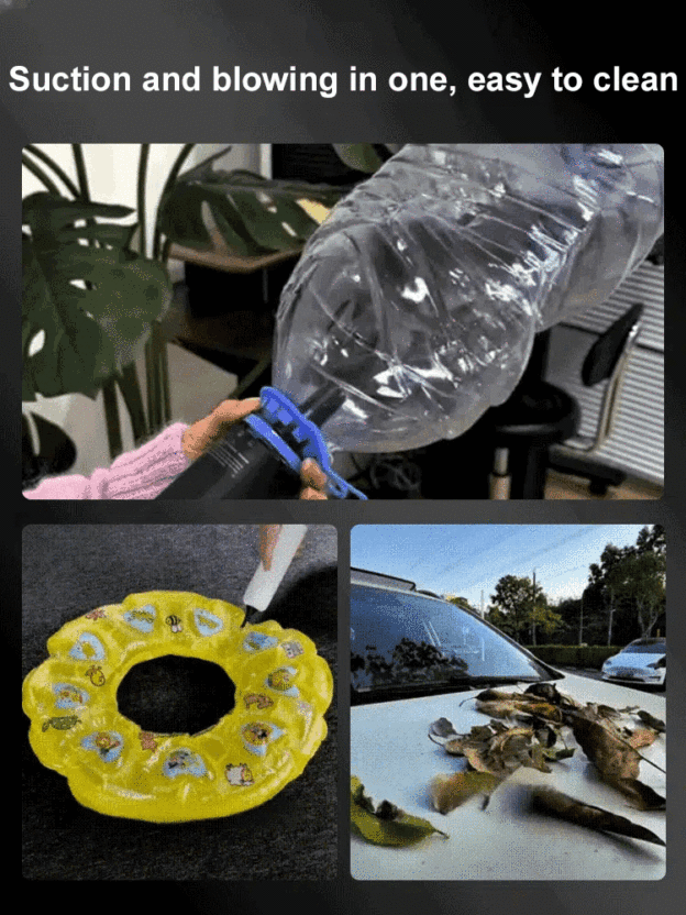 Car wireless charging vacuum cleaner