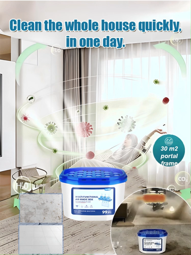 [Dust-free for the whole family 365 days a year] Multifunctional dust-removing box
