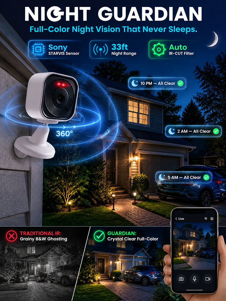 [Security Sentinel for Your Doorstep] Smart Wireless Security Camera