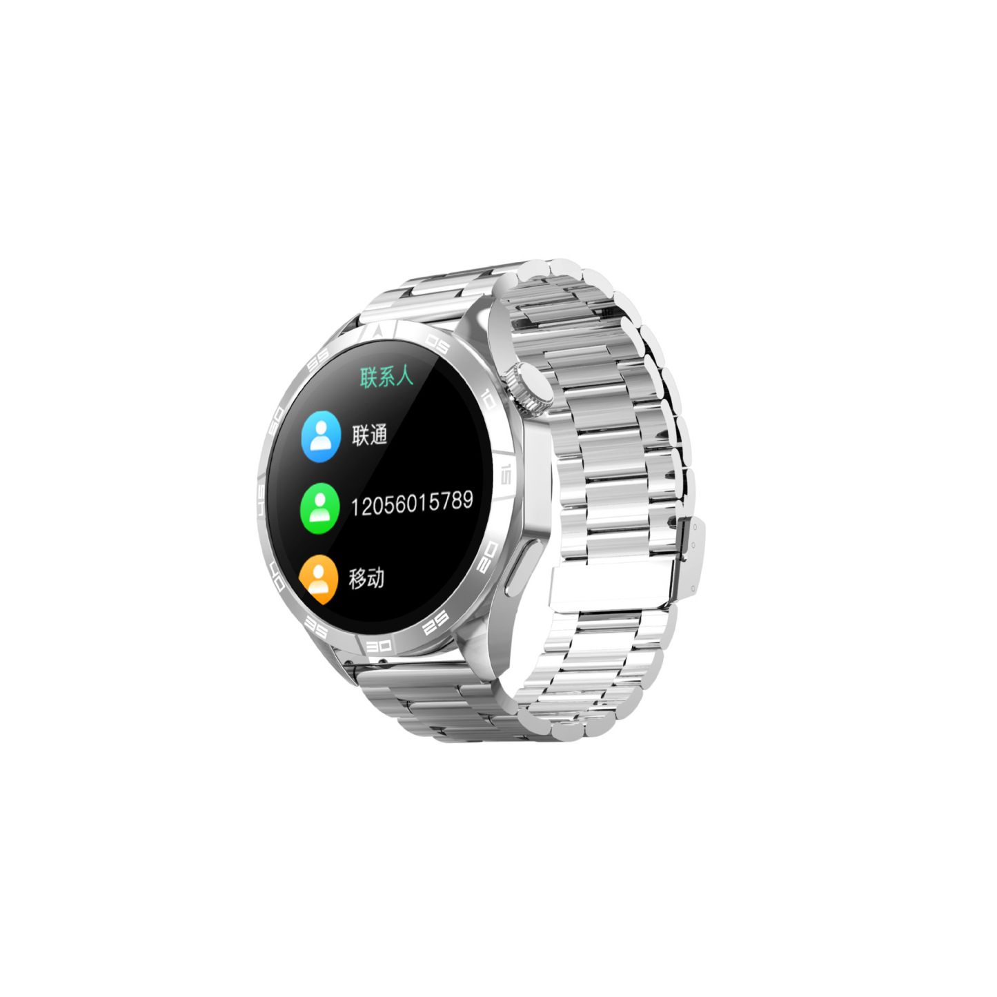 Watch6 Smart Monitoring Sports Watch with Steel Band