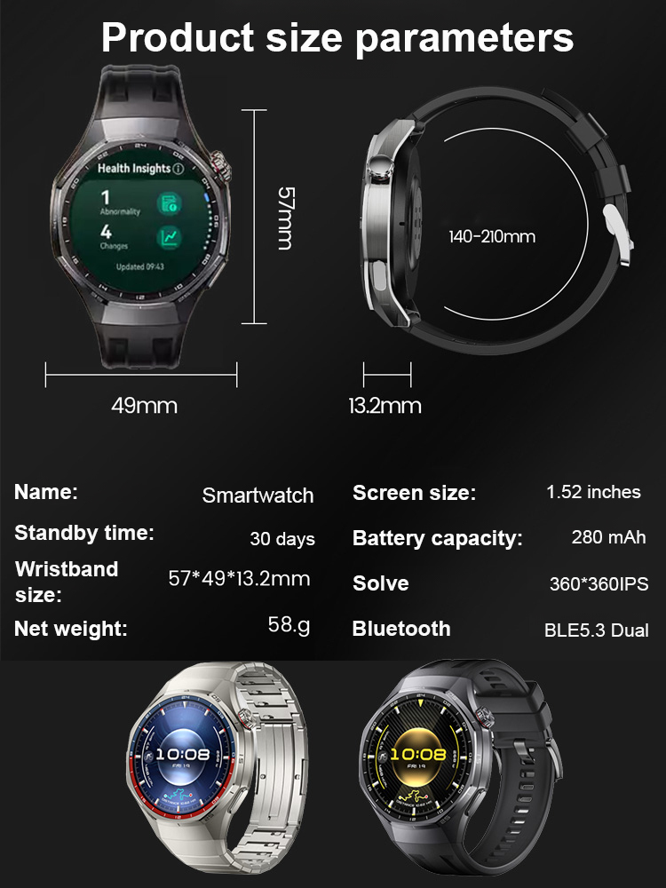 Watch6 Smart Monitoring Sports Watch with Steel Band
