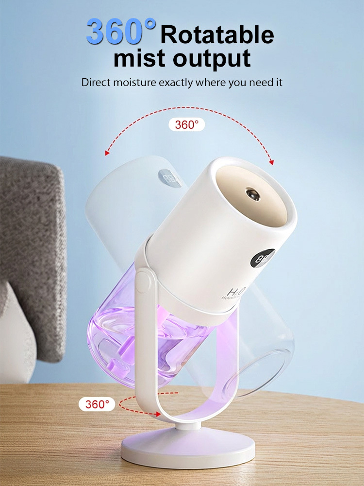 Double-hole detachable UV sterilization humidifier