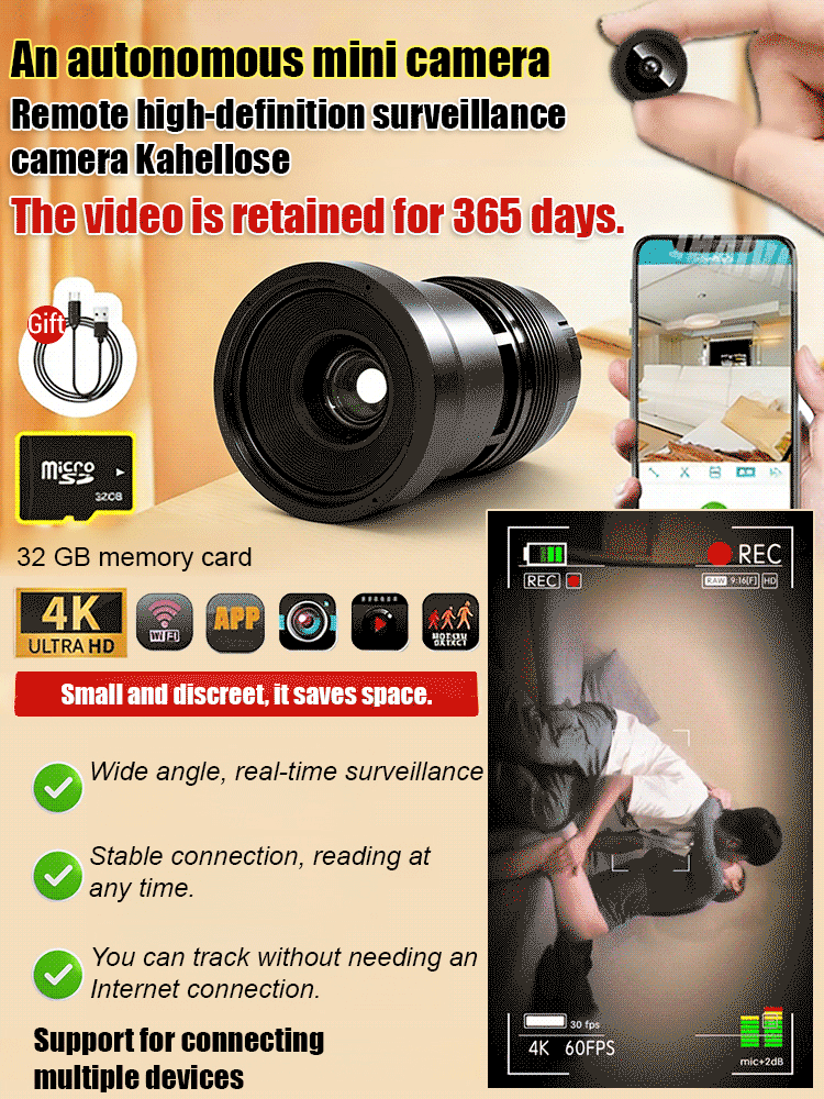 【3 Megapixel Ultra Clear】Wireless Remote HD Surveillance Camera