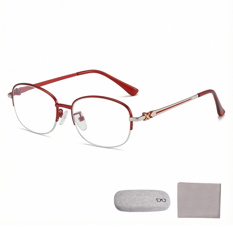 Elegant semi-rimmed reading glasses