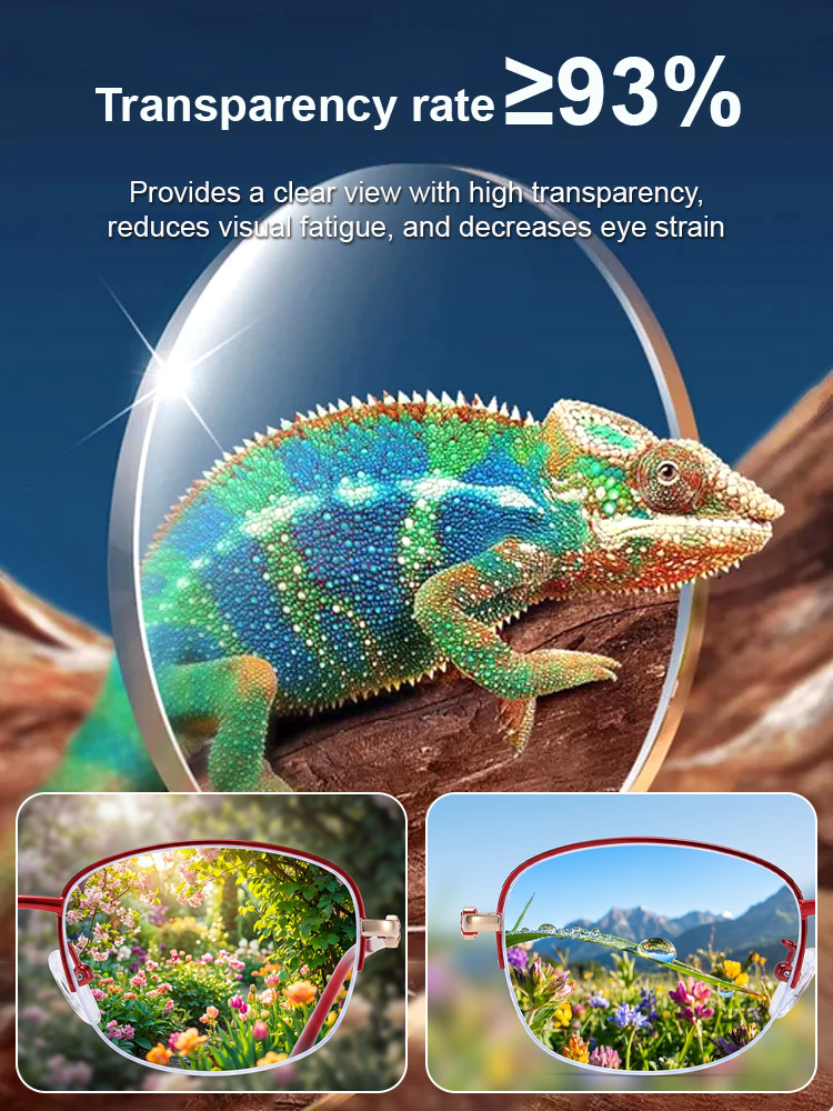 Elegant semi-rimmed reading glasses