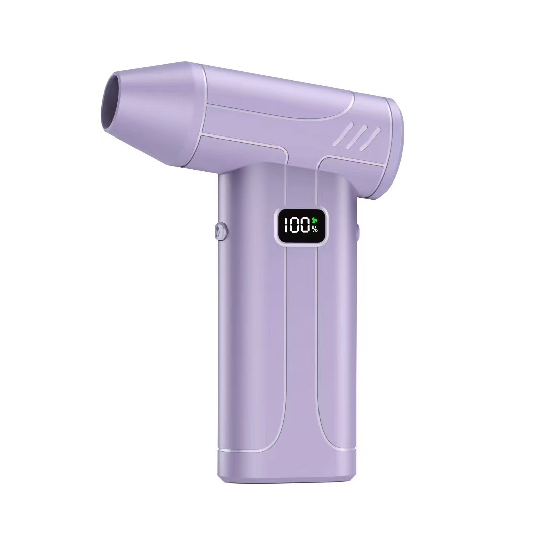 Turbocharged dust removal and snow blowing fan