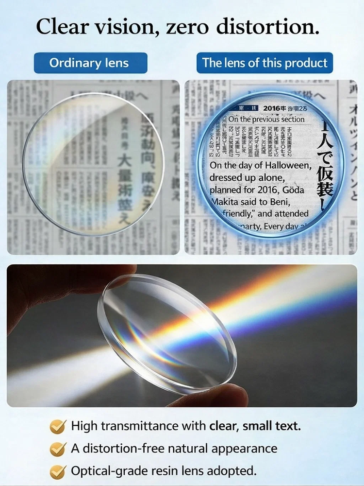 New Photochromic Zoom Titanium Alloy Reading Glasses