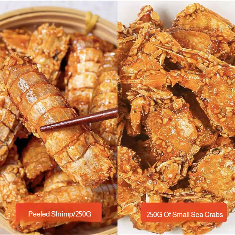 Japanese Low-Fat Crispy Ready-to-Eat Crab Snacks (Open for Return)